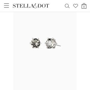 Stella & Dot Silver Stud Earrings